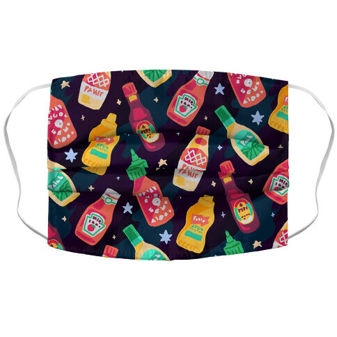 Cosmic Condiments Accordion Face Mask