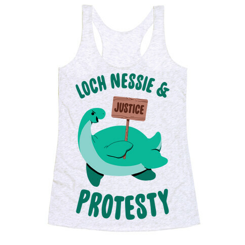 Loch Nessie & Protesty Racerback Tank Top