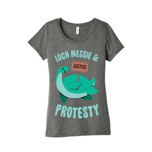 Loch Nessie & Protesty Womens T-Shirt