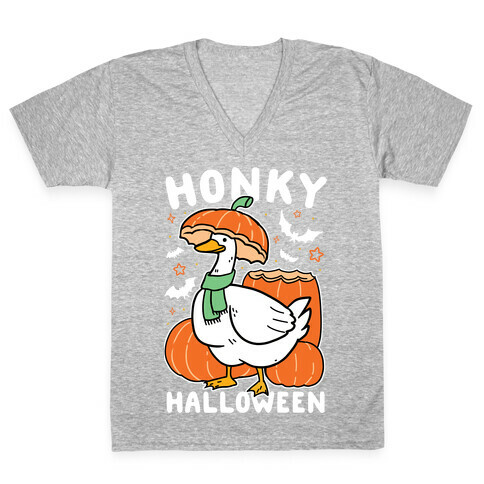 Honky Halloween V-Neck Tee Shirt