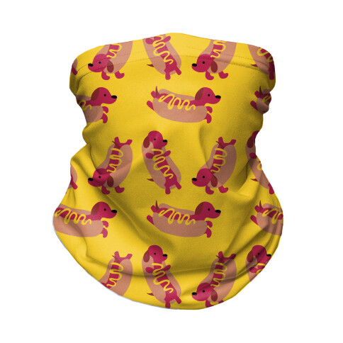 Hot Doggie Pattern Neck Gaiter