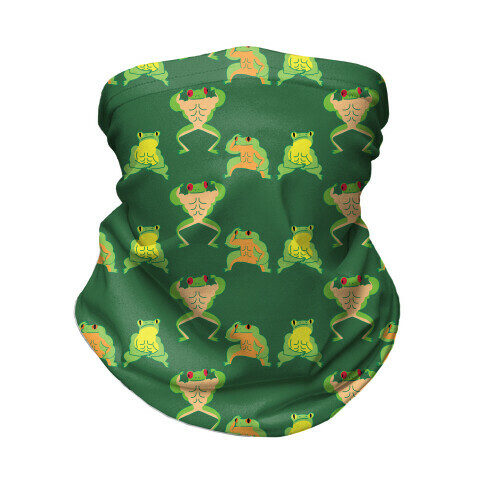 Buff Frog Pattern Neck Gaiter