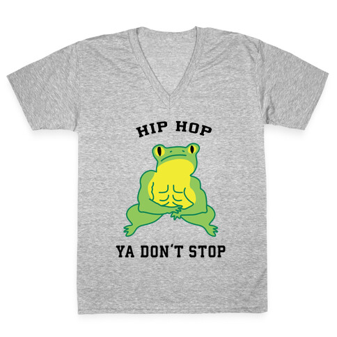 Hip Hop Ya Don't Stop V-Neck Tee Shirt