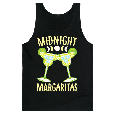 Midnight Margaritas White Print Tank Top