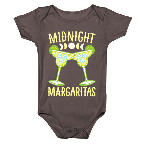 Midnight Margaritas White Print Baby One-Piece