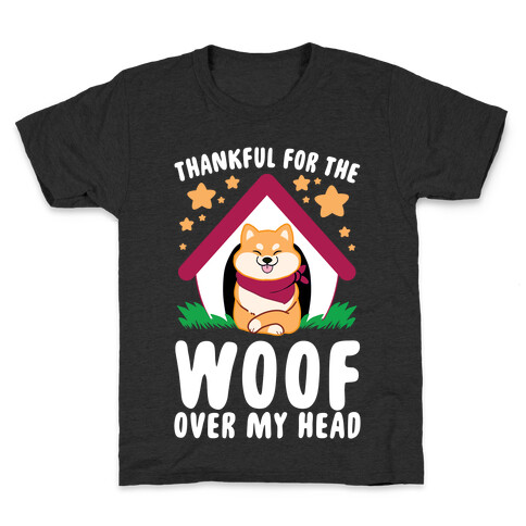 Thankful For The WOOF Over My Head Kids T-Shirt