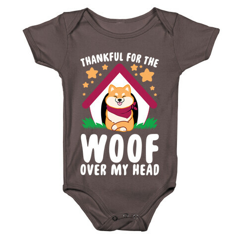 Thankful For The WOOF Over My Head Baby One-Piece