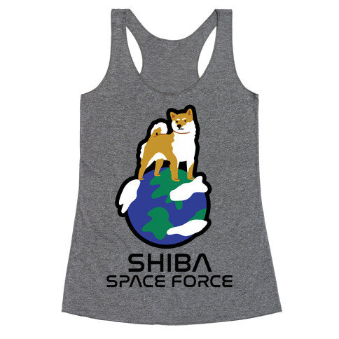 Shiba Space Force Racerback Tank Top