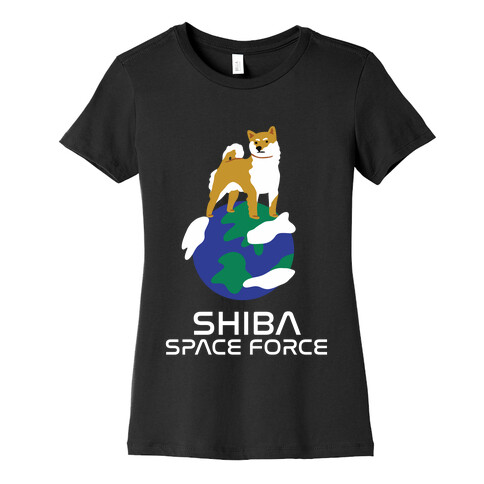 Shiba Space Force Womens T-Shirt