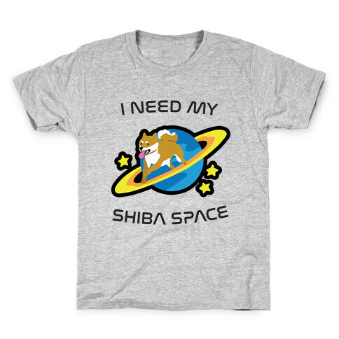 I Need My Shiba Space Kids T-Shirt