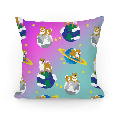 Shibas in Space Pillow