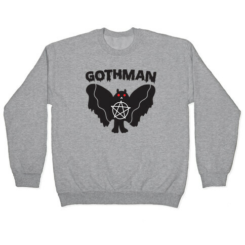 Gothman Goth Mothman Pullover