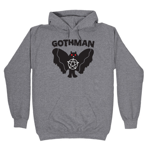 Gothman Goth Mothman Hooded Sweatshirt