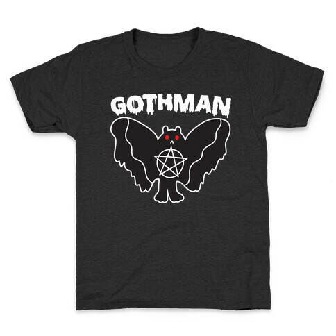 Gothman Goth Mothman Kids T-Shirt