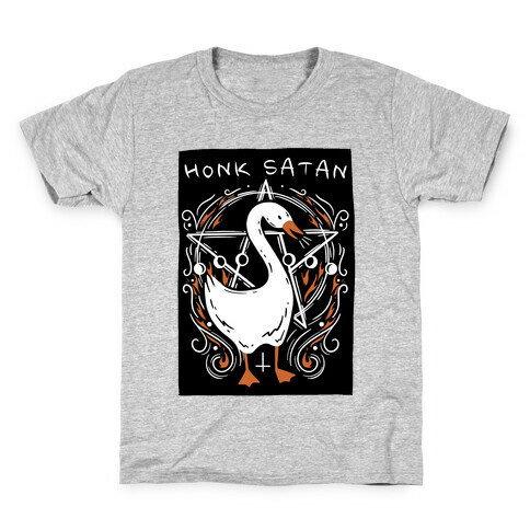 Honk Satan Goose Kids T-Shirt