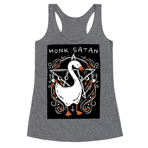 Honk Satan Goose Racerback Tank Top