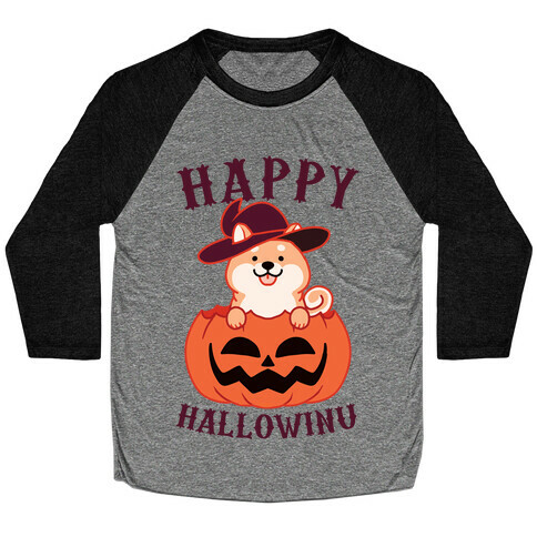 Happy Hallowinu Baseball Tee