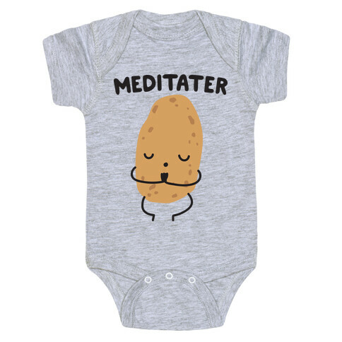 Meditater Meditating Potato Baby One-Piece
