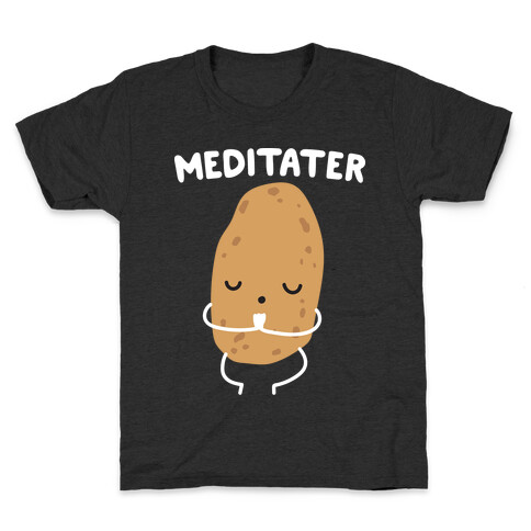 Meditater Meditating Potato Kids T-Shirt