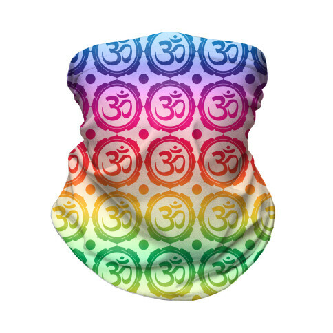 Ohm Rainbow Pattern Neck Gaiter