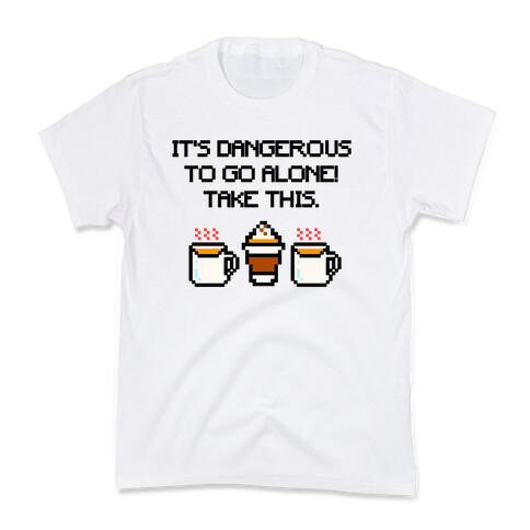 It's Dangerous To Go Alone Take This Pumpkin Parody Kids T-Shirt