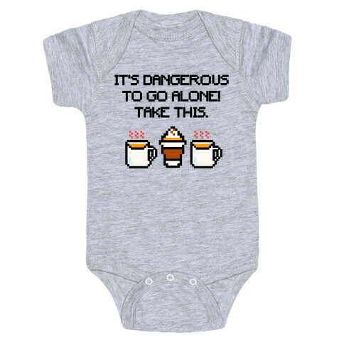 It's Dangerous To Go Alone Take This Pumpkin Parody Baby One-Piece