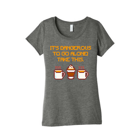 It's Dangerous To Go Alone Take This Pumpkin Parody White Print Womens T-Shirt