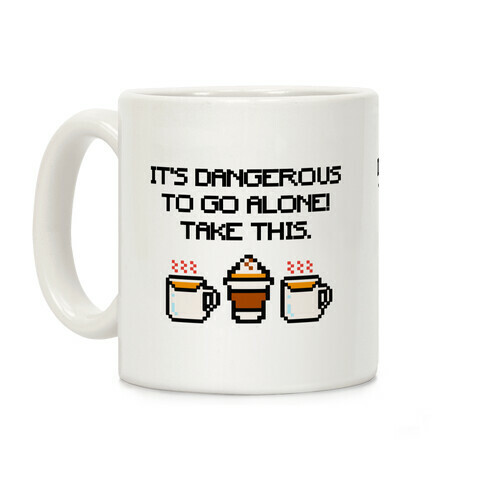 It's Dangerous To Go Alone Take This Pumpkin Parody Coffee Mug