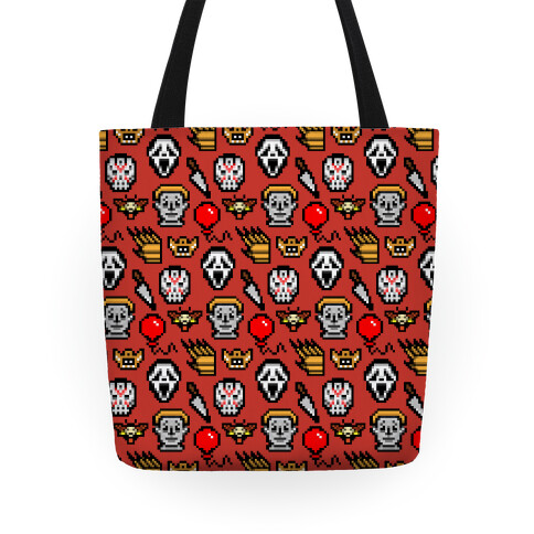 Slashers Pixel Pattern Tote