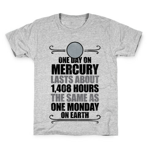 One Day On Mercury Kids T-Shirt