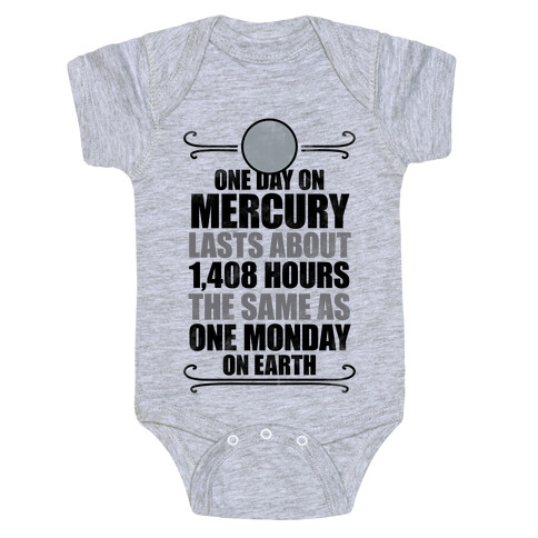 One Day On Mercury Baby One-Piece