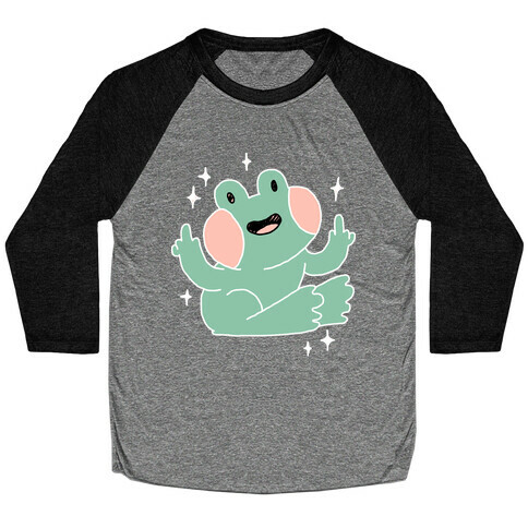 Flicky Frog  Baseball Tee