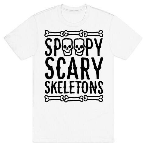 Spoopy Scary Skeletons Parody T-Shirt