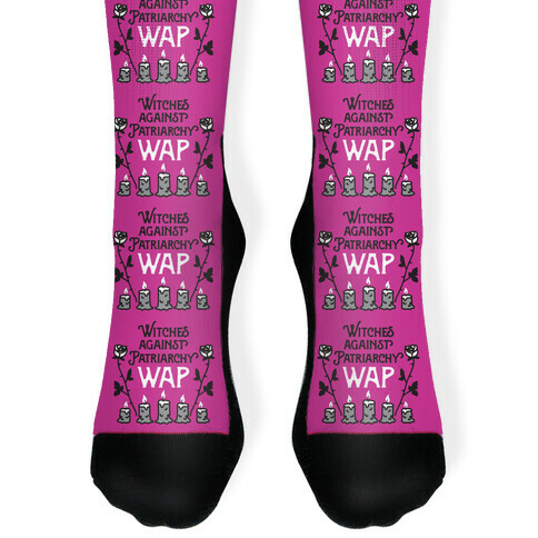 Witches Against Patriarchy WAP Sock