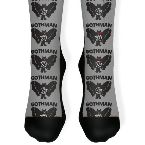 Gothman Goth Mothman Sock