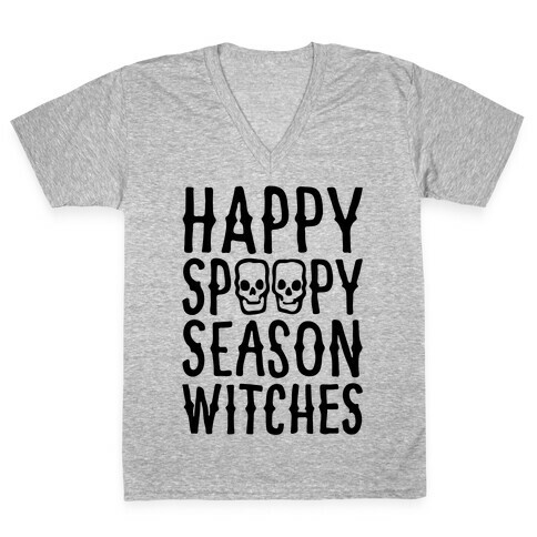 It's Spoopy Season Witches V-Neck Tee Shirt