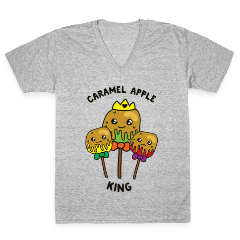 Caramel Apple King V-Neck Tee Shirt