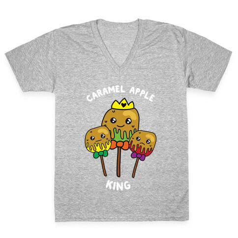 Caramel Apple King V-Neck Tee Shirt