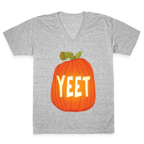 Yeet Pumpkin V-Neck Tee Shirt