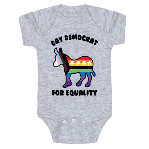Gay Democrat Baby One-Piece