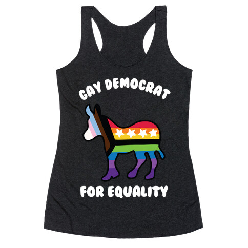 Gay Democrat Racerback Tank Top