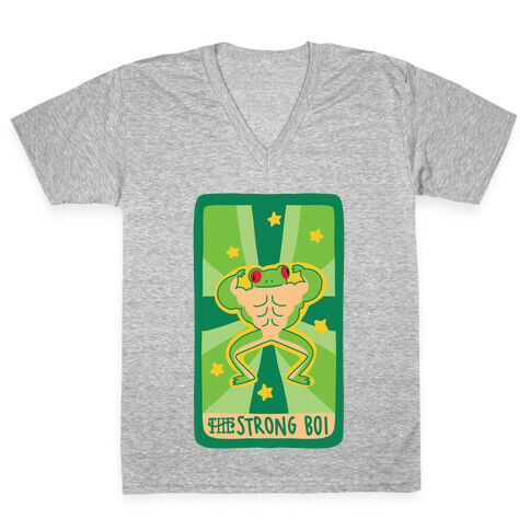 The Strong Boi Tarot V-Neck Tee Shirt