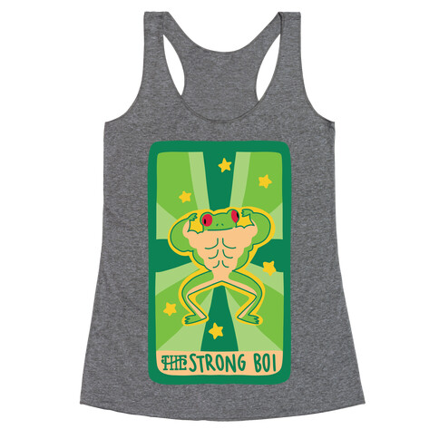 The Strong Boi Tarot Racerback Tank Top