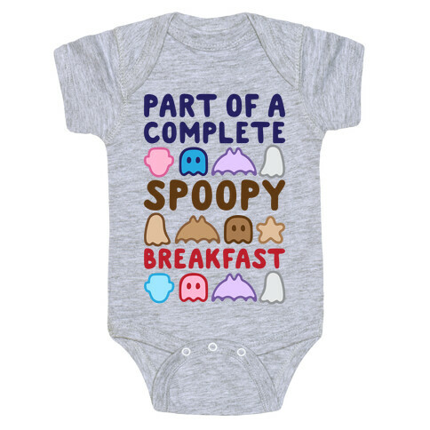 Part Of A Complete Spoopy Breakfast Baby One-Piece