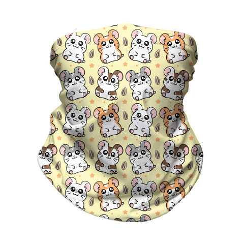 Cute Hamster Pattern Neck Gaiter