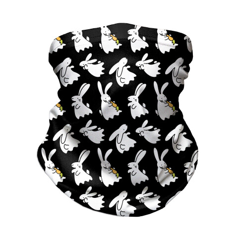 Bunny Ghost Pattern Neck Gaiter