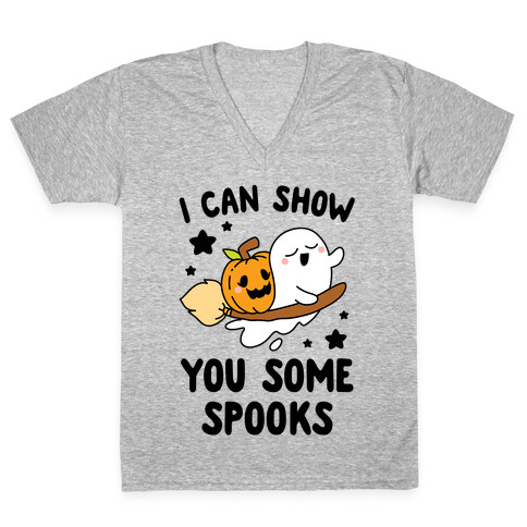 I Can Show You Some Spooks V-Neck Tee Shirt