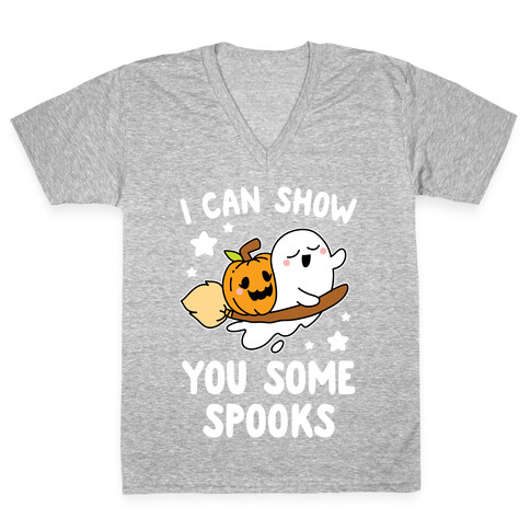 I Can Show You Some Spooks V-Neck Tee Shirt