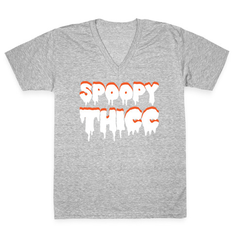 Spoopy Thicc V-Neck Tee Shirt