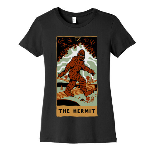 The Hermit (Bigfoot) Womens T-Shirt